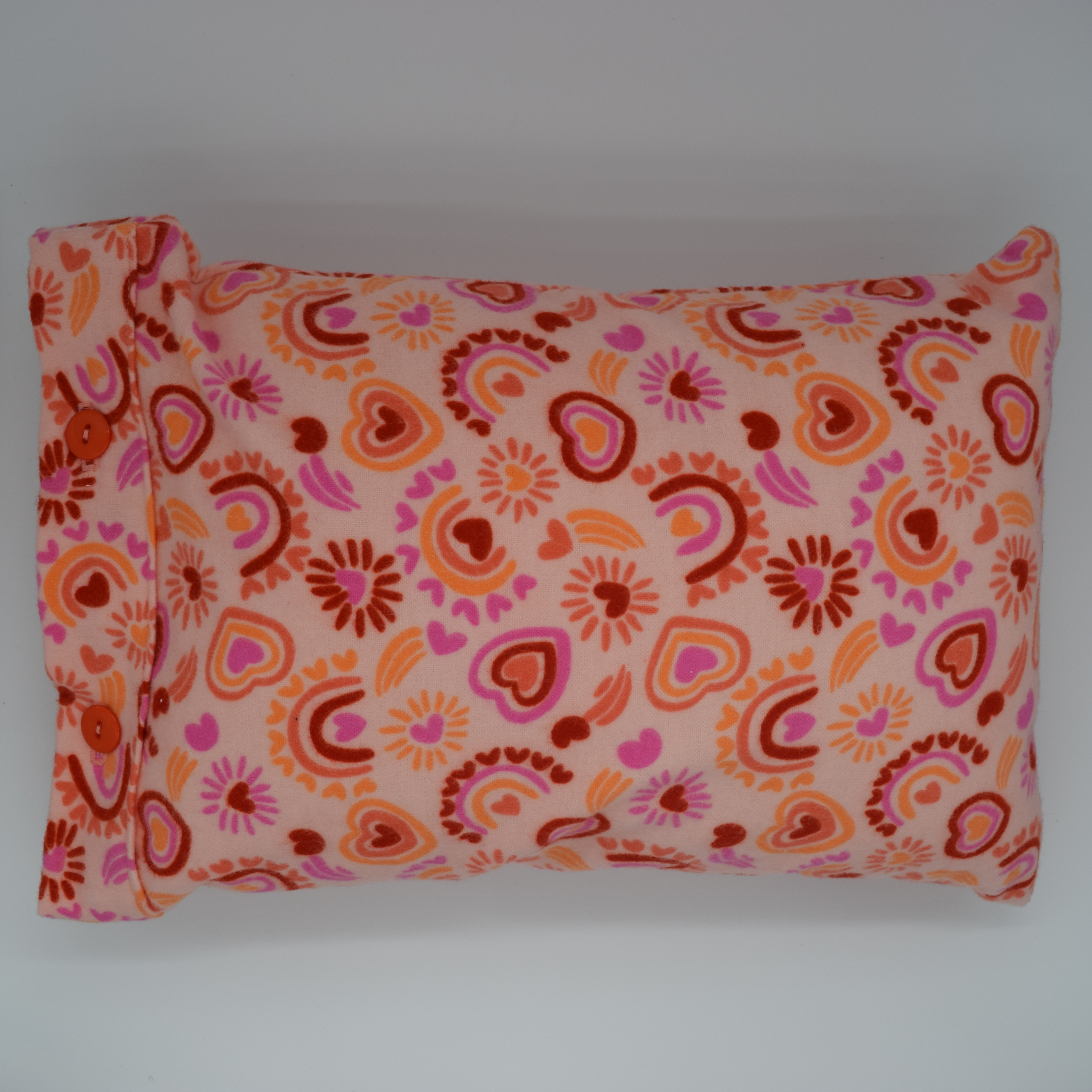 Rainbow Heart Pillow