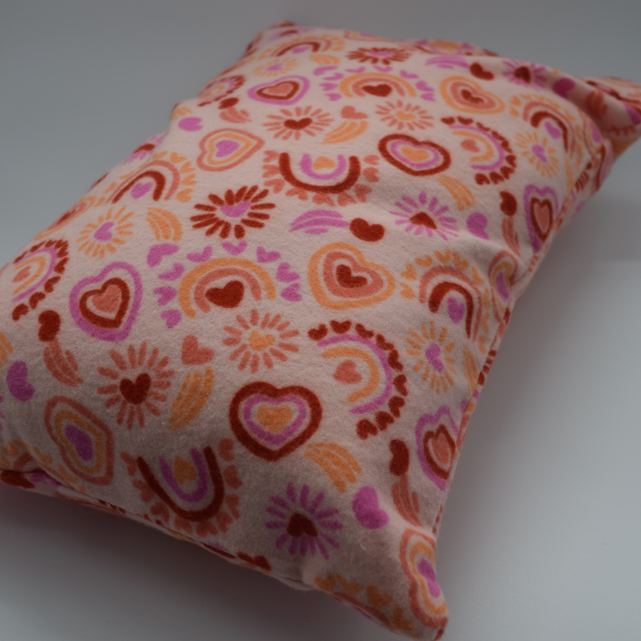 Rainbow Heart Pillow