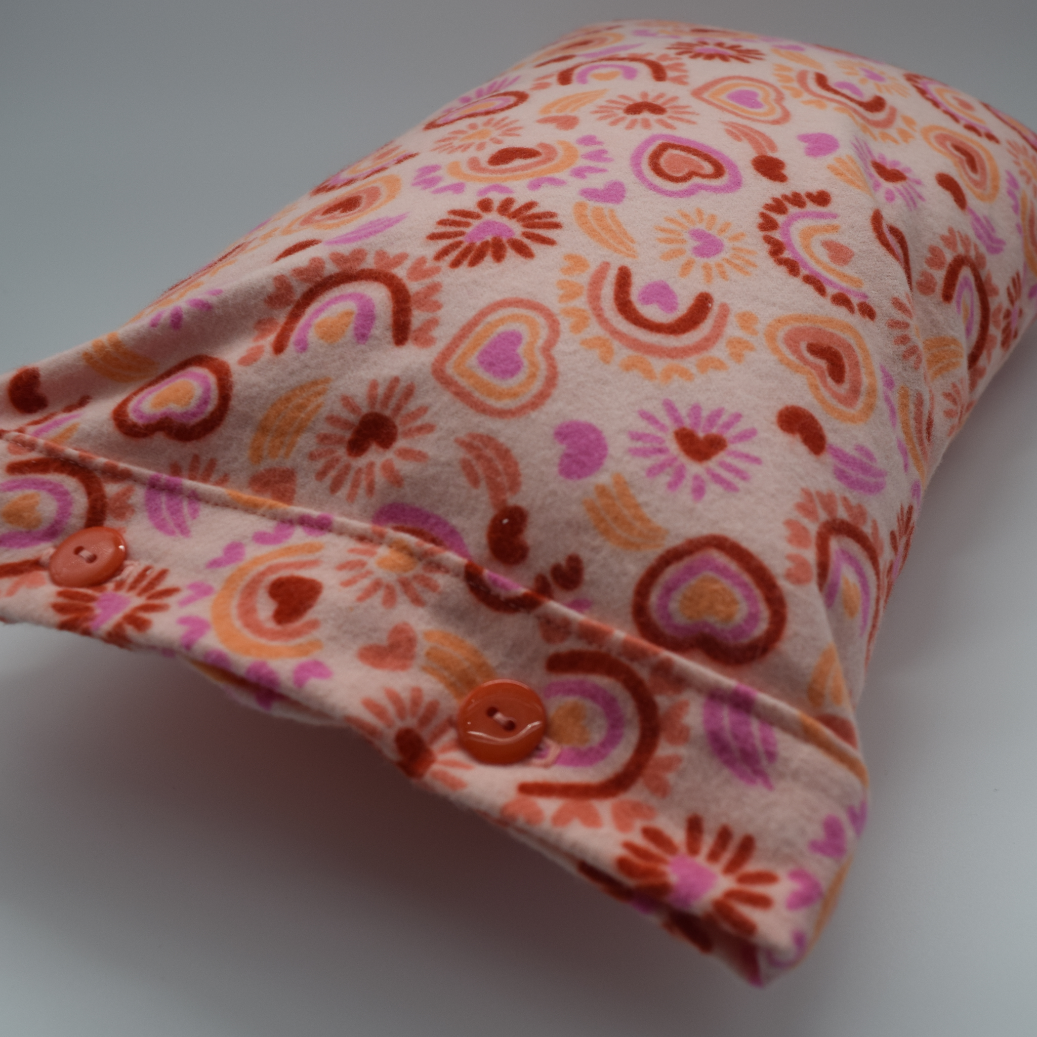 Rainbow Heart Pillow